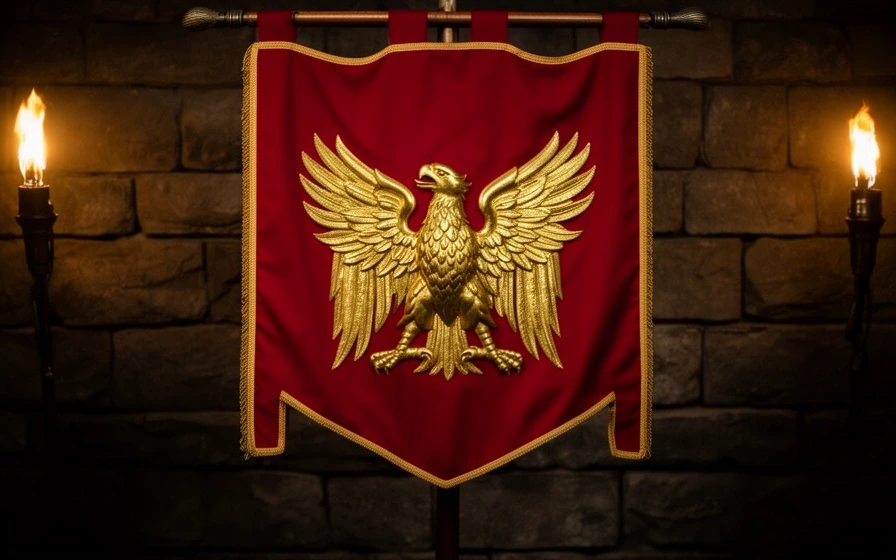 Roman legion banner