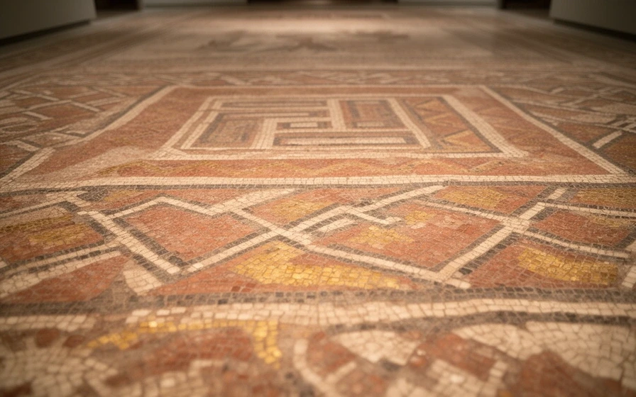 Roman mosaic artwork